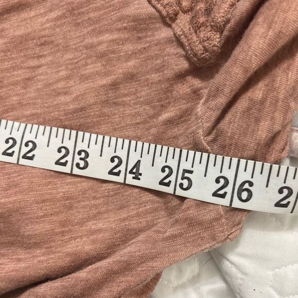 XCVI Rust Colored Blouse cut out shoulder burn out style medium oversized - Picture 13 of 15